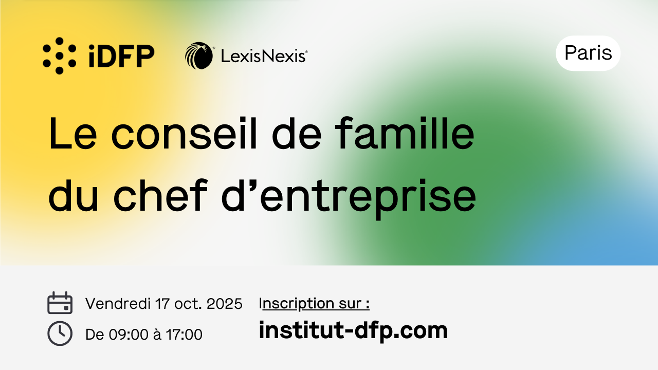 le conseil de famille du chef d'entreprise